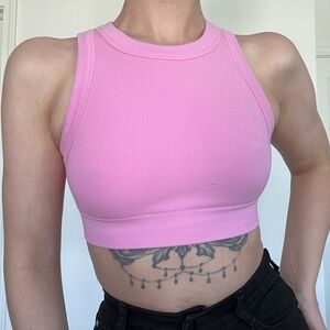 AERIE bubblegum pink crop top